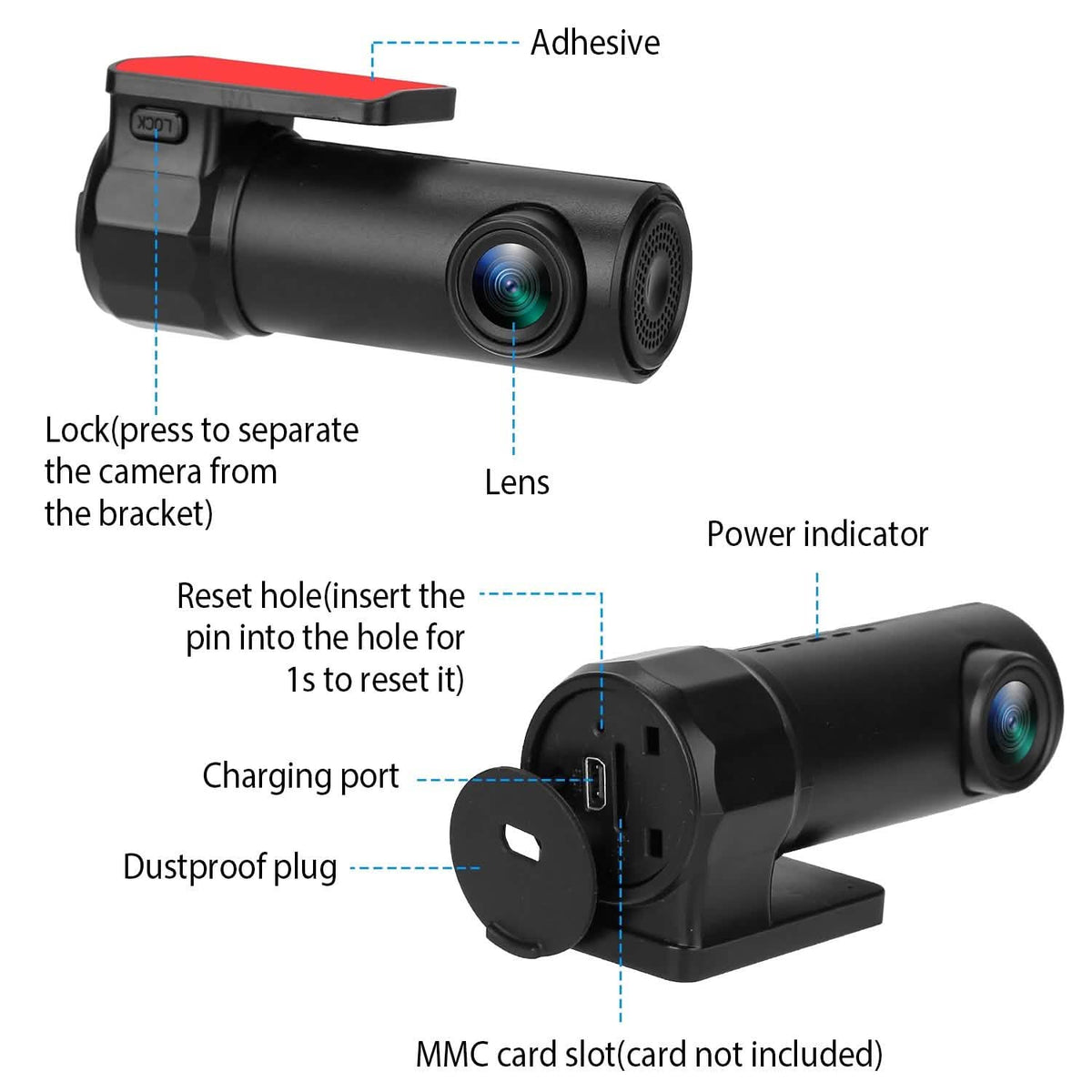 1080P Dash Cam Car Camera Recorder