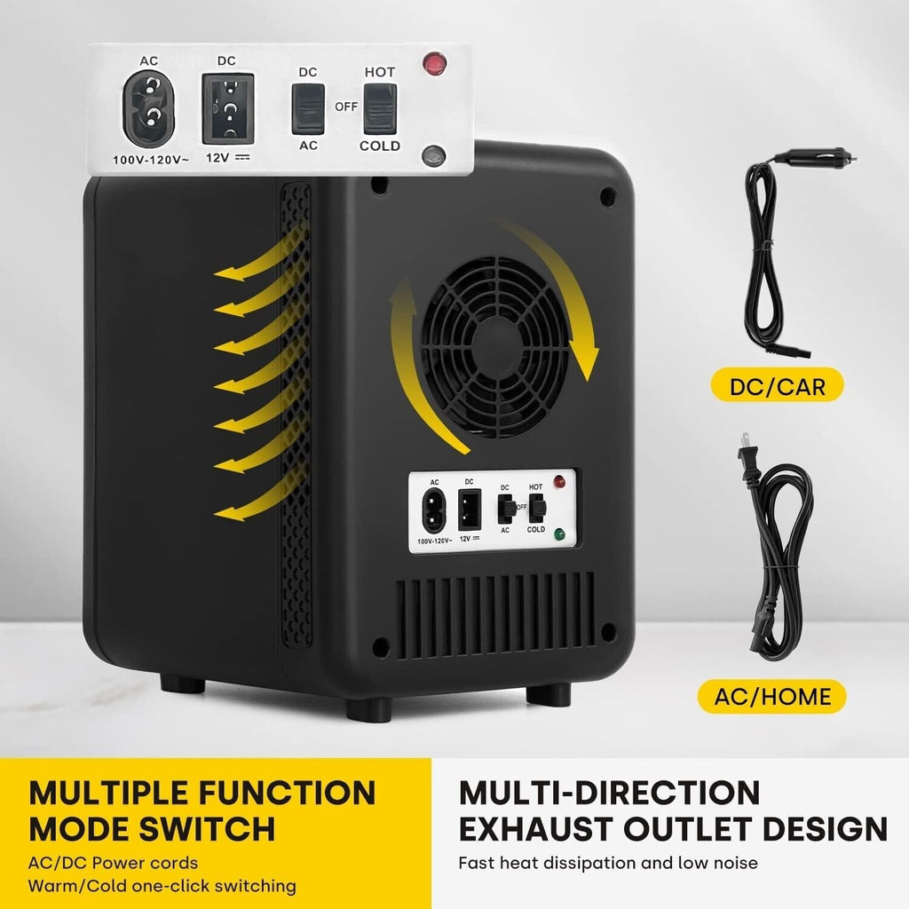 Enventor 4L Portable Mini Fridge for Skincare, Food, Office, Bedroom, and Travel