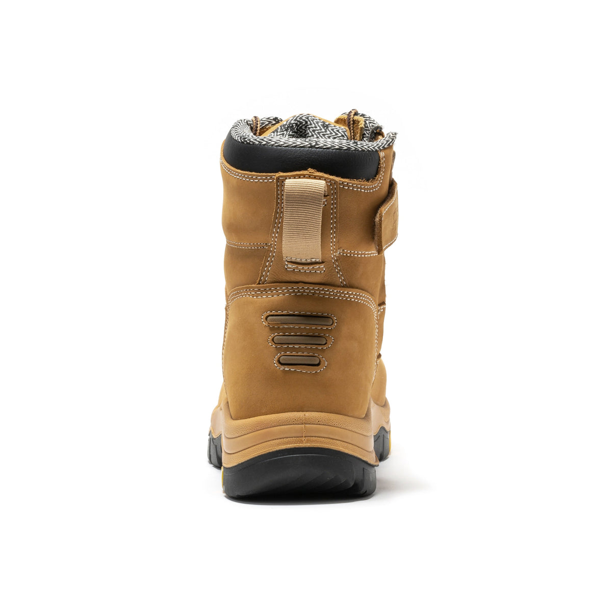 ROCKROOSTER Roslyn Black 7 inch Zip-sided Composite Toe Leather Work Boots CP245Z