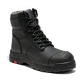 ROCKROOSTER Roslyn Black 7 inch Zip-sided Composite Toe Leather Work Boots CP245Z