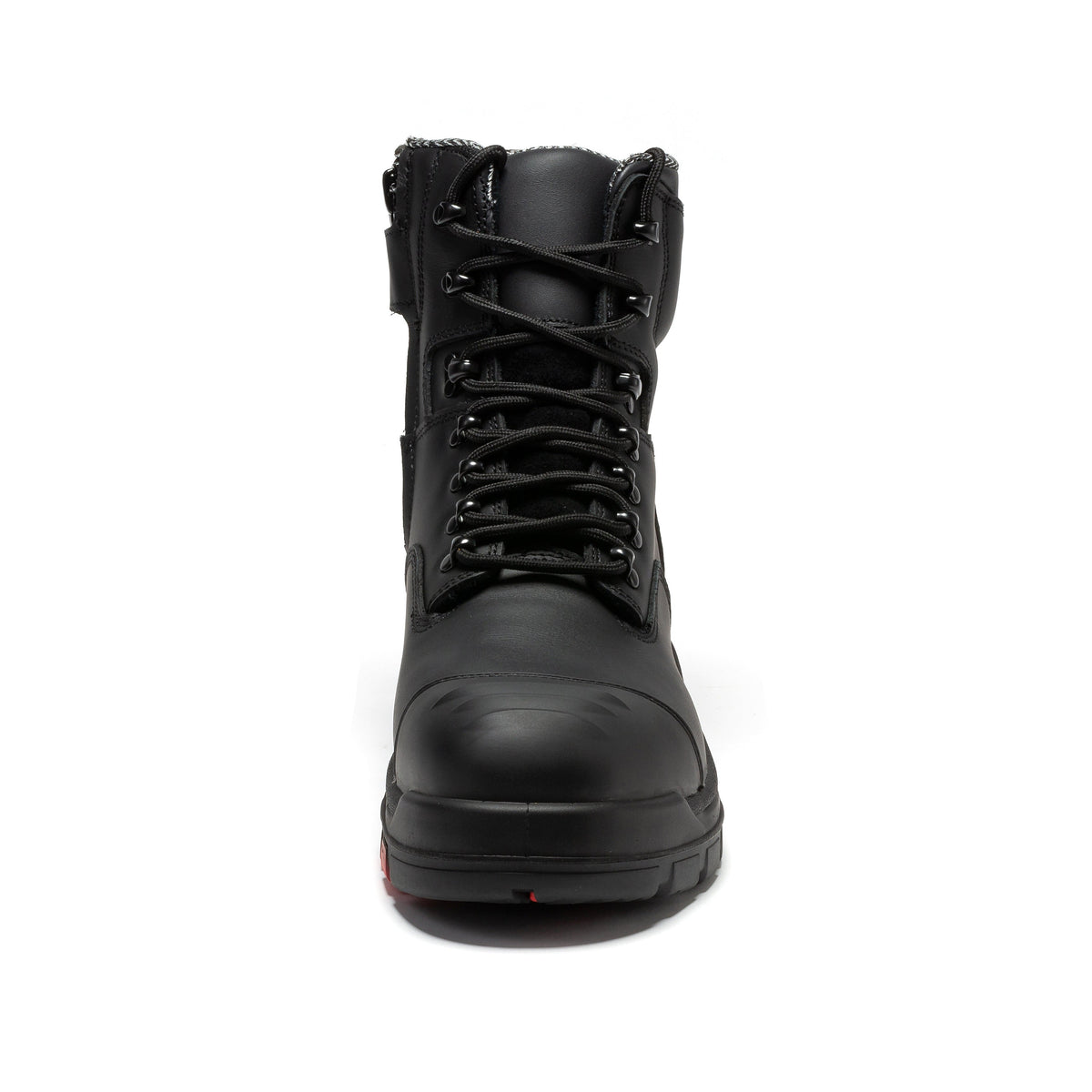 ROCKROOSTER Roslyn Black 7 inch Zip-sided Composite Toe Leather Work Boots CP245Z