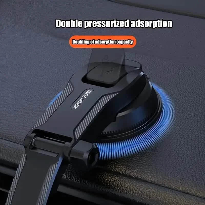 Adjustable Car Phone Holder – Suction Cup Dashboard Mount, Anti-Slip Grip, iPhone & Android
