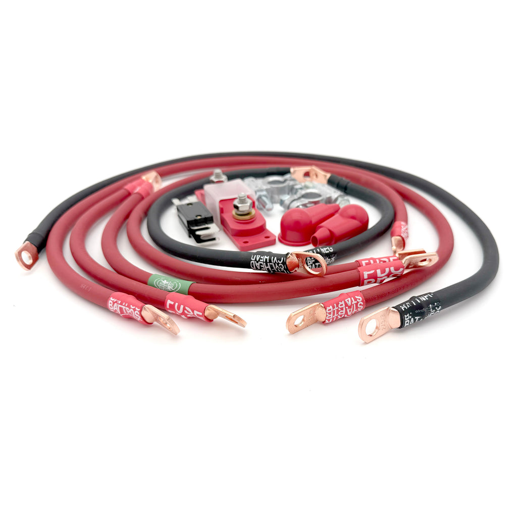 Jeep Cherokee XJ Big 7 Battery Cable Kit (1987-2001)