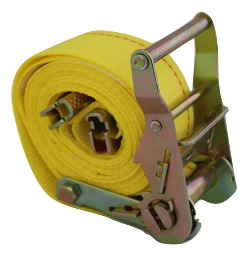 12, 16 or 20 Ft Interior Van Ratchet Strap with 1/pc Spring "E" Fittings