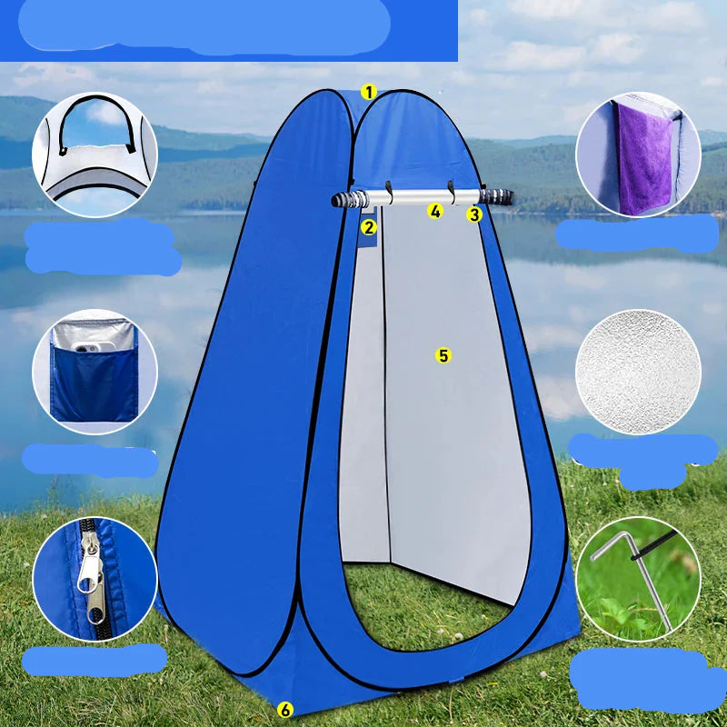 All in One Portable Toilet and Privacy Tent