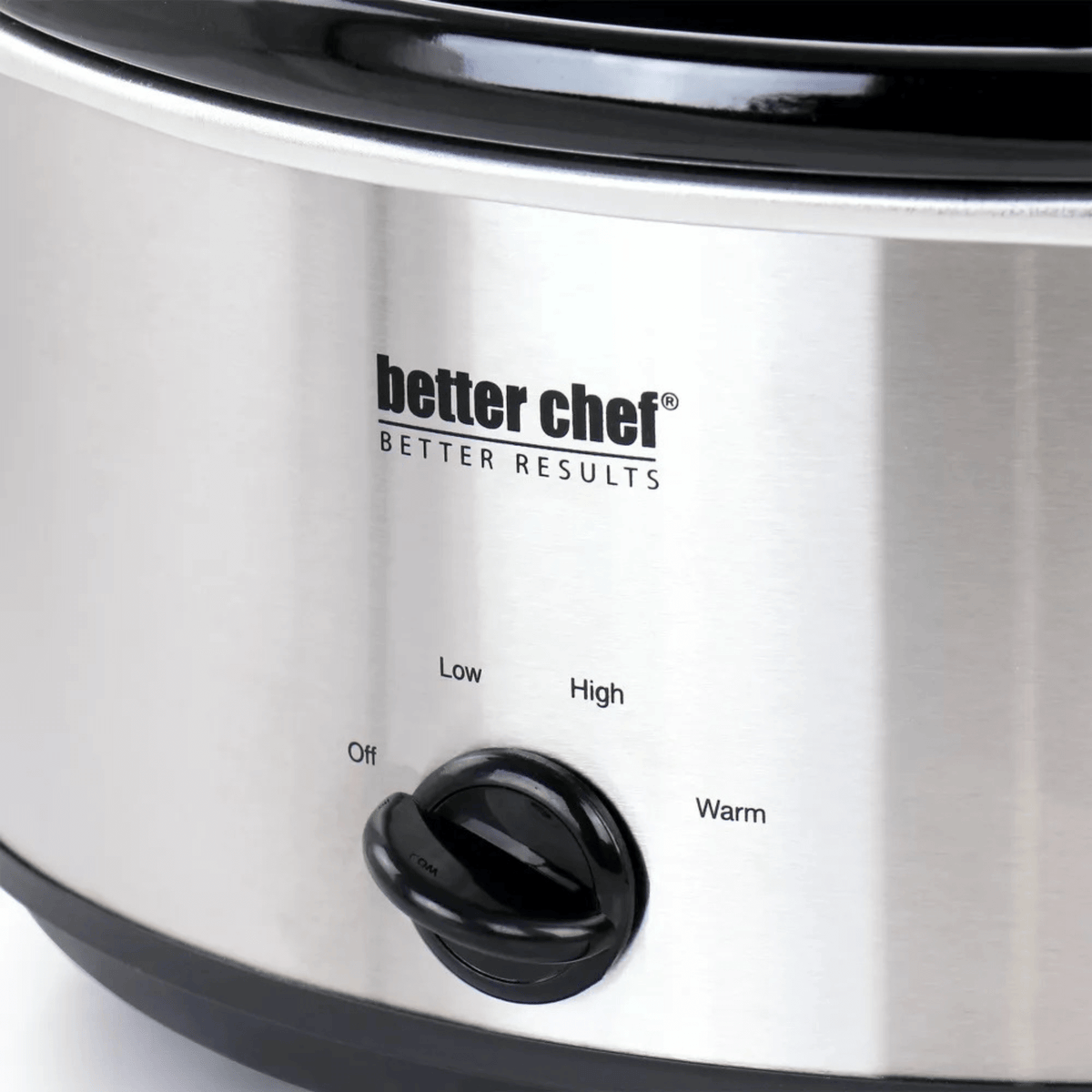 Better Chef 4-Quart Oval Slow Cooker in Brushed Stainless Steel