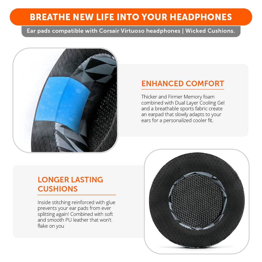 Corsair Virtuoso Earpads - WC FreeZe Cooling Gel